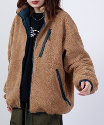 Sheep boa reversible zip-up blouson / シープボア リバーシブルジップアップブルゾン unisex