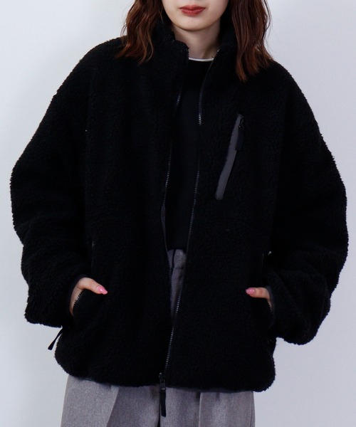 Jungle Storm（ジャングルストーム）の「Sheep boa reversible zip-up blouson / シープボア リバーシブルジップアップブルゾン unisex（ブルゾン・メンズ・オフホワイト/ベージュ/キャメル/ブラック・L/M）」の20枚目の写真