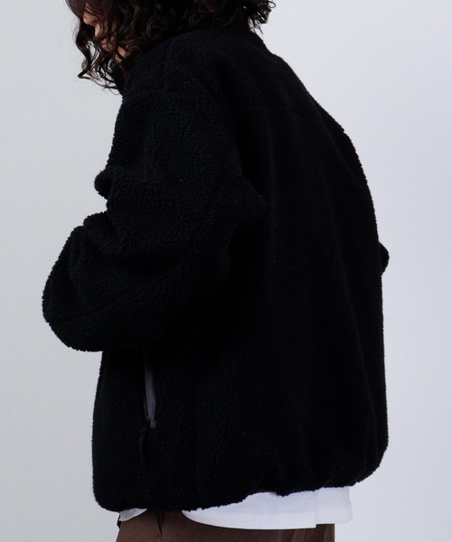 Jungle Storm（ジャングルストーム）の「Sheep boa reversible zip-up blouson / シープボア リバーシブルジップアップブルゾン unisex（ブルゾン・メンズ・オフホワイト/ベージュ/キャメル/ブラック・L/M）」の11枚目の写真
