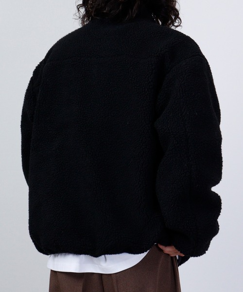 Jungle Storm（ジャングルストーム）の「Sheep boa reversible zip-up blouson / シープボア リバーシブルジップアップブルゾン unisex（ブルゾン・メンズ・オフホワイト/ベージュ/キャメル/ブラック・L/M）」の13枚目の写真