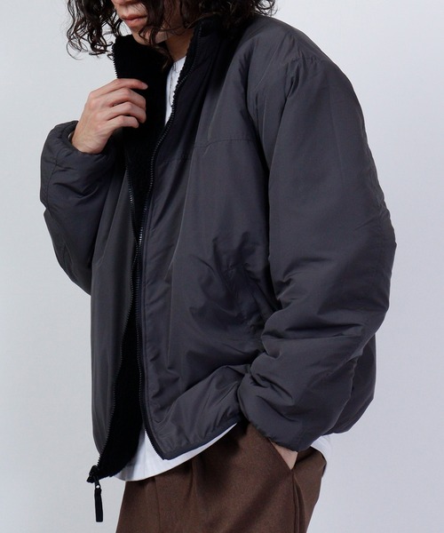 Jungle Storm（ジャングルストーム）の「Sheep boa reversible zip-up blouson / シープボア リバーシブルジップアップブルゾン unisex（ブルゾン・メンズ・オフホワイト/ベージュ/キャメル/ブラック・L/M）」の16枚目の写真