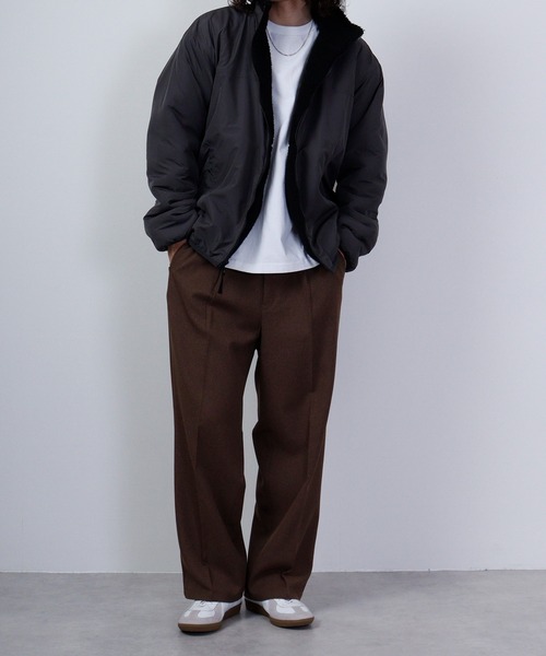 Jungle Storm（ジャングルストーム）の「Sheep boa reversible zip-up blouson / シープボア リバーシブルジップアップブルゾン unisex（ブルゾン・メンズ・オフホワイト/ベージュ/キャメル/ブラック・L/M）」の19枚目の写真