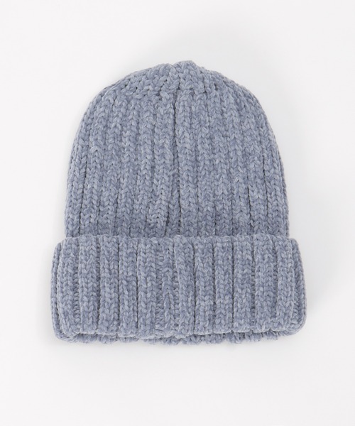 ikka（イッカ）の「モールリブニットワッチ（ニットキャップ/ビーニー・レディース・ダークグレー/ライトパープル/オフホワイト・FREE）」の5枚目の写真