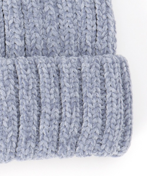 ikka（イッカ）の「モールリブニットワッチ（ニットキャップ/ビーニー・レディース・ダークグレー/ライトパープル/オフホワイト・FREE）」の6枚目の写真