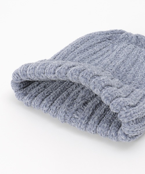 ikka（イッカ）の「モールリブニットワッチ（ニットキャップ/ビーニー・レディース・ダークグレー/ライトパープル/オフホワイト・FREE）」の7枚目の写真