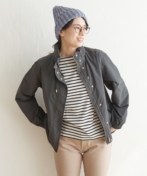 ikka（イッカ）の「モールリブニットワッチ（ニットキャップ/ビーニー・レディース・ダークグレー/ライトパープル/オフホワイト・FREE）」の9枚目の写真