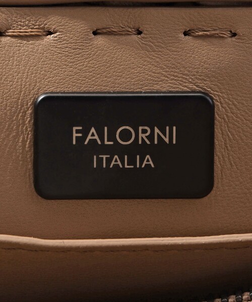 セール】FALORNI レザー イントレチャート ショルダーバッグ
