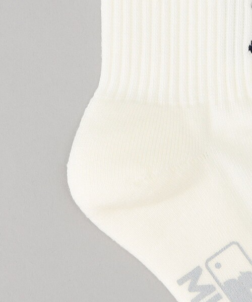FREAK'S STORE(フリークスストア)の「MLB/エムエルビー MLB TEAM 3LOGO SOCKS/エムエルビー チーム 3ロゴ ソックス(ソックス/靴下・レディース・ホワイト・23.0cm)」の6枚目の写真
