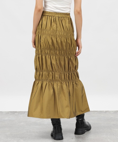 LAKOLE（ラコレ）の「シャーリングスカート / 984165（スカート・レディース・オリーブ/ブラック・SMALL/MEDIUM）」の12枚目の写真