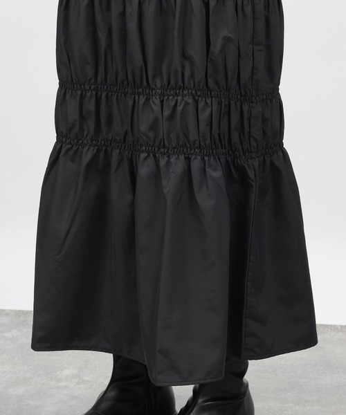 LAKOLE（ラコレ）の「シャーリングスカート / 984165（スカート・レディース・オリーブ/ブラック・SMALL/MEDIUM）」の17枚目の写真