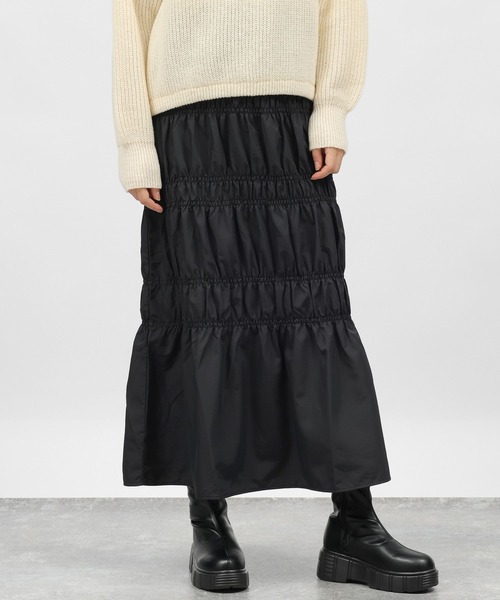 LAKOLE（ラコレ）の「シャーリングスカート / 984165（スカート・レディース・オリーブ/ブラック・SMALL/MEDIUM）」の19枚目の写真