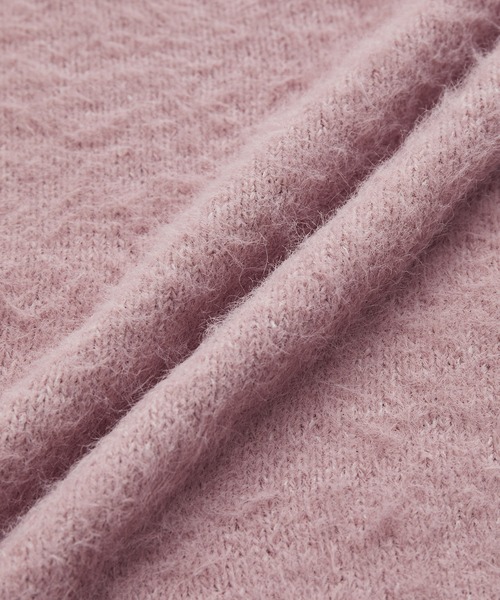 ROPE' PICNIC（ロペピクニック）の「シャギーVネックニットプルオーバー（ニット/セーター・レディース・ピンク系その他2/チャコールグレー/キナリ/サックスブルー・38）」の9枚目の写真