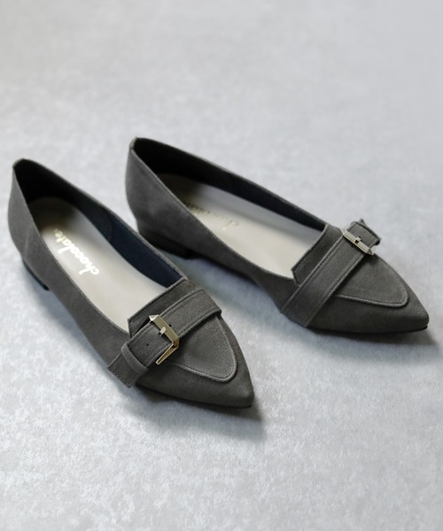 晴雨兼用 ポインテッドトゥ ローファーパンプス【日本製】（ローファー）｜chocolates（チョコラテス）