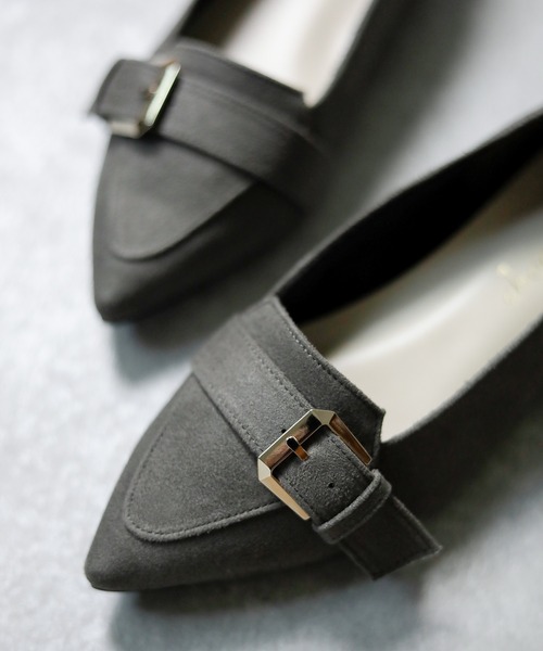 晴雨兼用 ポインテッドトゥ ローファーパンプス【日本製】（ローファー）｜chocolates（チョコラテス）