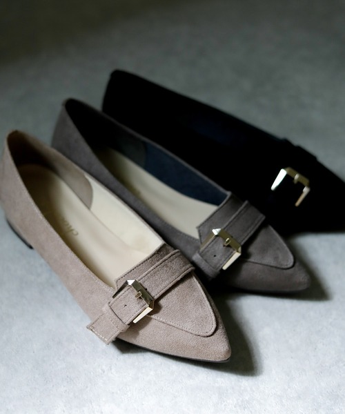 晴雨兼用 ポインテッドトゥ ローファーパンプス【日本製】（ローファー）｜chocolates（チョコラテス）