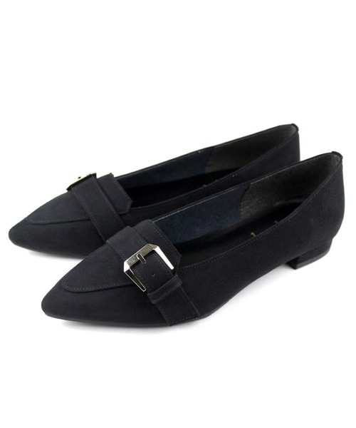 晴雨兼用 ポインテッドトゥ ローファーパンプス【日本製】（ローファー）｜chocolates（チョコラテス）