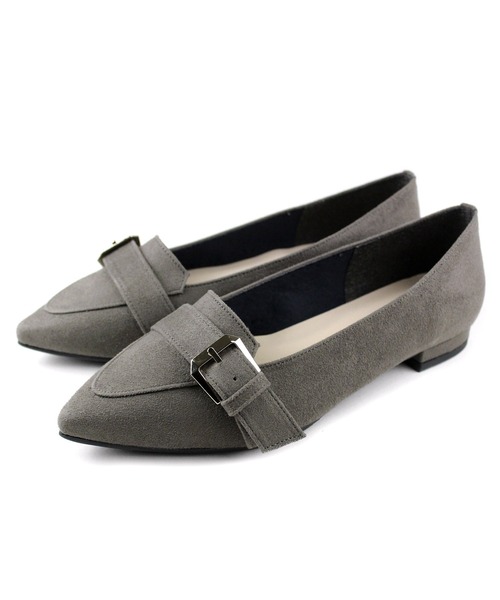 晴雨兼用 ポインテッドトゥ ローファーパンプス【日本製】（ローファー）｜chocolates（チョコラテス）