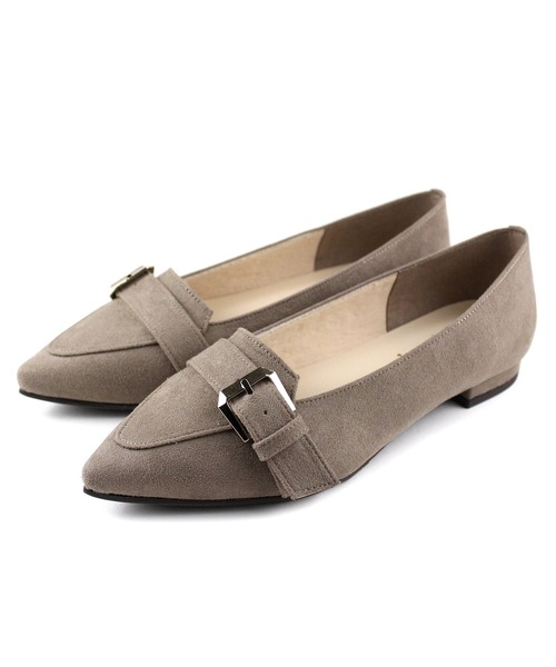 晴雨兼用 ポインテッドトゥ ローファーパンプス【日本製】（ローファー）｜chocolates（チョコラテス）