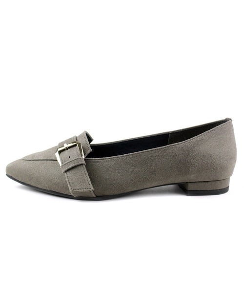 晴雨兼用 ポインテッドトゥ ローファーパンプス【日本製】（ローファー）｜chocolates（チョコラテス）