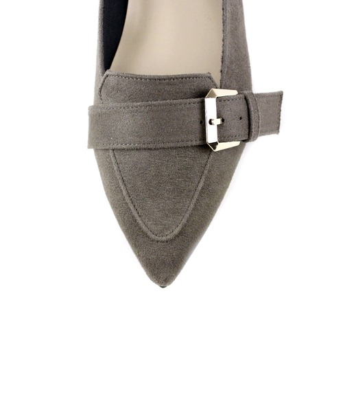 晴雨兼用 ポインテッドトゥ ローファーパンプス【日本製】（ローファー）｜chocolates（チョコラテス）