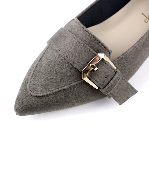 晴雨兼用 ポインテッドトゥ ローファーパンプス【日本製】（ローファー）｜chocolates（チョコラテス）