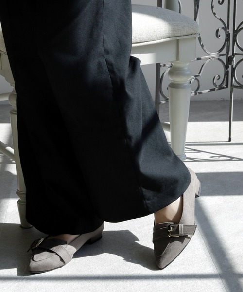 晴雨兼用 ポインテッドトゥ ローファーパンプス【日本製】（ローファー）｜chocolates（チョコラテス）