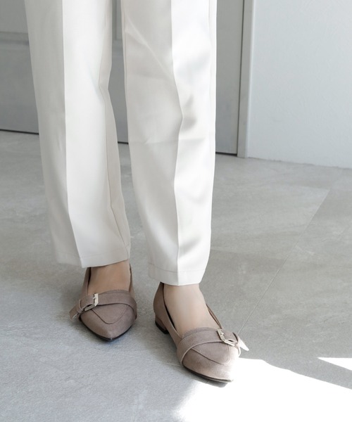 晴雨兼用 ポインテッドトゥ ローファーパンプス【日本製】（ローファー）｜chocolates（チョコラテス）