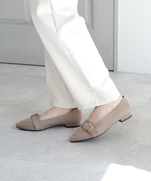 晴雨兼用 ポインテッドトゥ ローファーパンプス【日本製】（ローファー）｜chocolates（チョコラテス）