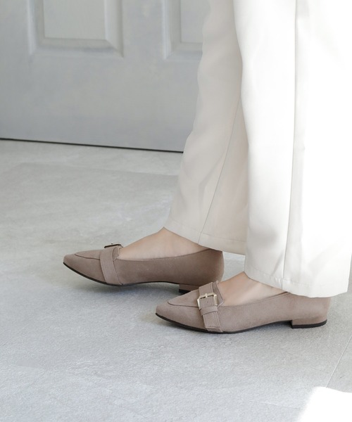 晴雨兼用 ポインテッドトゥ ローファーパンプス【日本製】（ローファー）｜chocolates（チョコラテス）