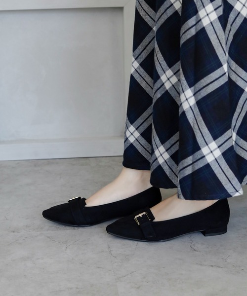 晴雨兼用 ポインテッドトゥ ローファーパンプス【日本製】（ローファー）｜chocolates（チョコラテス）