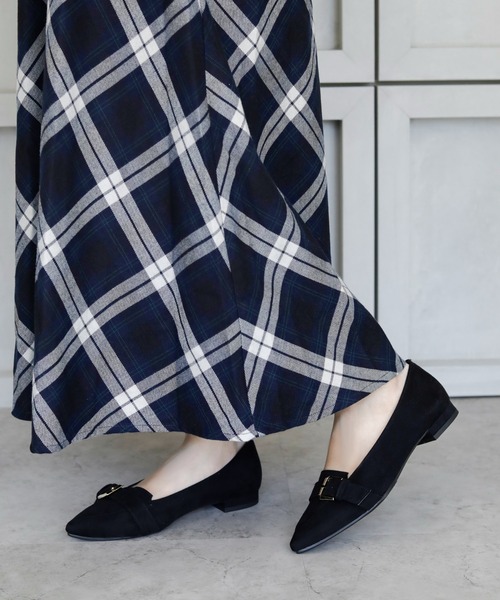 晴雨兼用 ポインテッドトゥ ローファーパンプス【日本製】（ローファー）｜chocolates（チョコラテス）