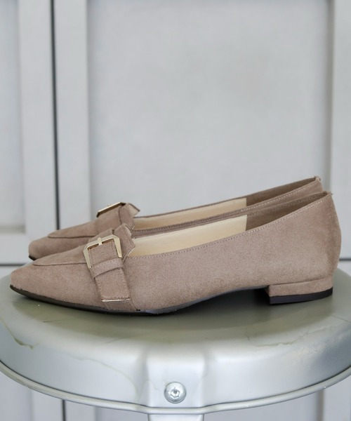 晴雨兼用 ポインテッドトゥ ローファーパンプス【日本製】（ローファー）｜chocolates（チョコラテス）