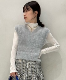 LILY BROWN | バックオープンラメニットトップス(ニット/セーター)