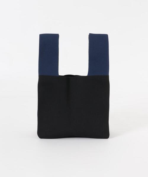 SMELLY（スメリー）の「バイカラーニットバッグ（トートバッグ・レディース・ベージュ系その他/ブラック系その他・-）」の6枚目の写真