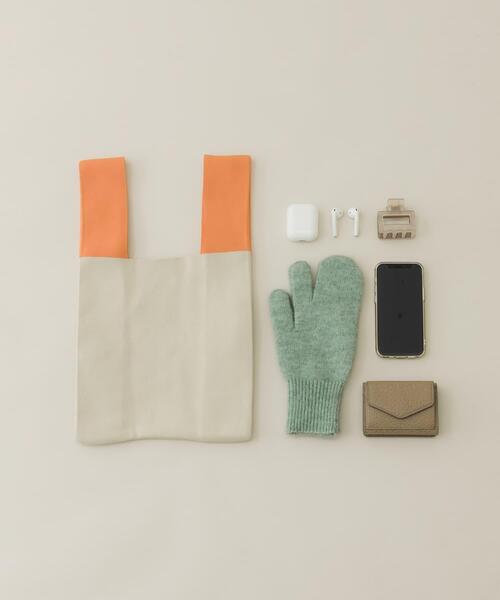 SMELLY（スメリー）の「バイカラーニットバッグ（トートバッグ・レディース・ベージュ系その他/ブラック系その他・-）」の10枚目の写真