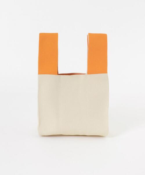 SMELLY（スメリー）の「バイカラーニットバッグ（トートバッグ・レディース・ベージュ系その他/ブラック系その他・-）」の12枚目の写真