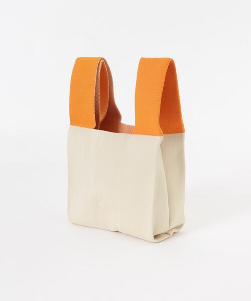 SMELLY（スメリー）の「バイカラーニットバッグ（トートバッグ・レディース・ベージュ系その他/ブラック系その他・-）」の13枚目の写真