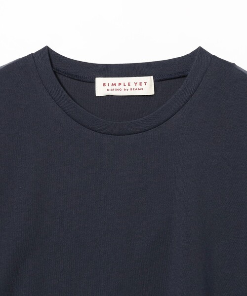 B:MING by BEAMS（ビーミングバイビームス）の「B:MING by BEAMS / SIMPLE YET オーガニックコットン Tシャツ（Tシャツ/カットソー・メンズ・ネイビー/オフホワイト・MEDIUM/SMALL/X-LARGE/LARGE）」の10枚目の写真