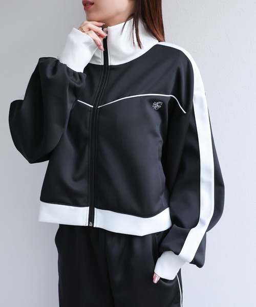 セール】【セットアップ対応】コンパクト丈配色トラック