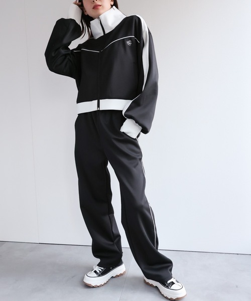 Rady♡ビジュー♡セットアップ♡ジャージ♡クラウン♡ブラック♡ Radyクラウンビジューセットアップ