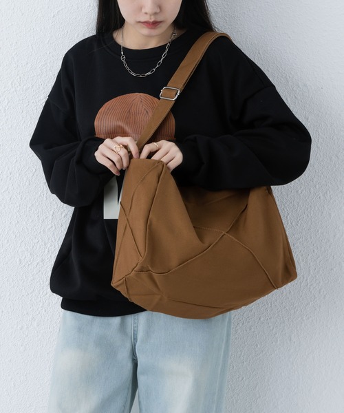 LA VORAGINE(ラ ヴォラジネ)の「コットンショルダーバッグ(ショルダーバッグ・レディース・ブラック/ブラウン/アイボリー・FREE)」の21枚目の写真