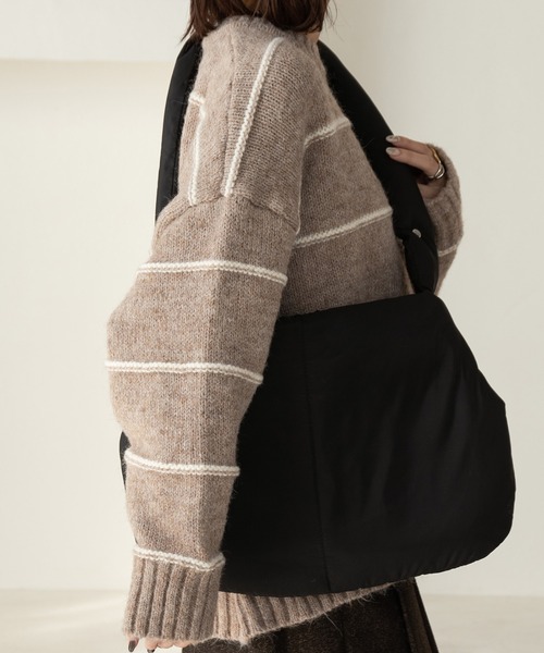 Amiur（エミレ）の「marshmallow 2way bag / マシュマロ2wayバッグ（ショルダーバッグ・レディース・ブラック/ブラウン系その他/アイボリー・FREE）」の21枚目の写真