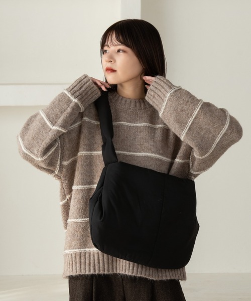 Amiur（エミレ）の「marshmallow 2way bag / マシュマロ2wayバッグ（ショルダーバッグ・レディース・ブラック/ブラウン系その他/アイボリー・FREE）」の18枚目の写真