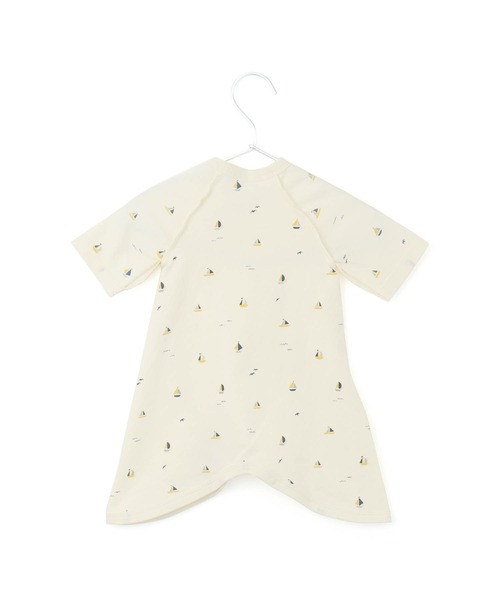 MAKE YOUR DAY（メイクユアデイ）の「やさしい3柄コンビ肌着（ロンパース・キッズ・ブルー/ピンク/イエロー・50-70cm）」の4枚目の写真