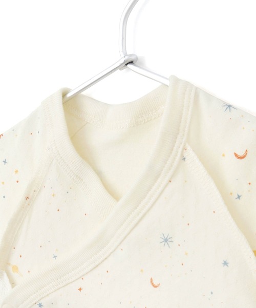 MAKE YOUR DAY（メイクユアデイ）の「やさしい3柄コンビ肌着（ロンパース・キッズ・ブルー/ピンク/イエロー・50-70cm）」の10枚目の写真