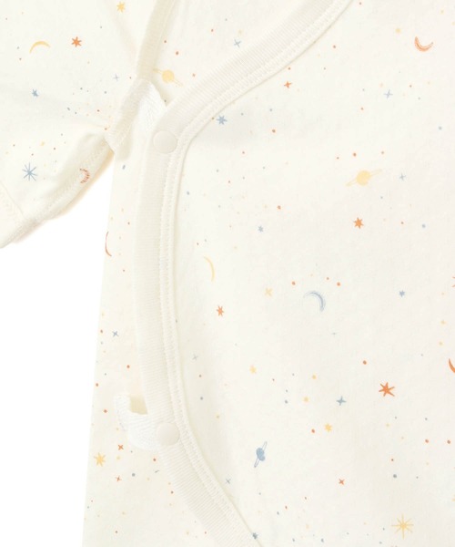 MAKE YOUR DAY（メイクユアデイ）の「やさしい3柄コンビ肌着（ロンパース・キッズ・ブルー/ピンク/イエロー・50-70cm）」の11枚目の写真