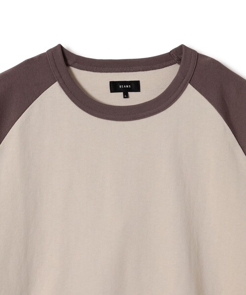 BEAMS（ビームス）の「BEAMS / ルーズ ベースボール Tシャツ（Tシャツ/カットソー・メンズ・グレー/グリーン/ブラウン・XL/L/M/S）」の13枚目の写真