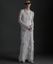 PRANK PROJECT | 【24SPRING PRE ORDER】フラワーモチーフニットドレス / Flower Motif Knit Dress(ワンピース)