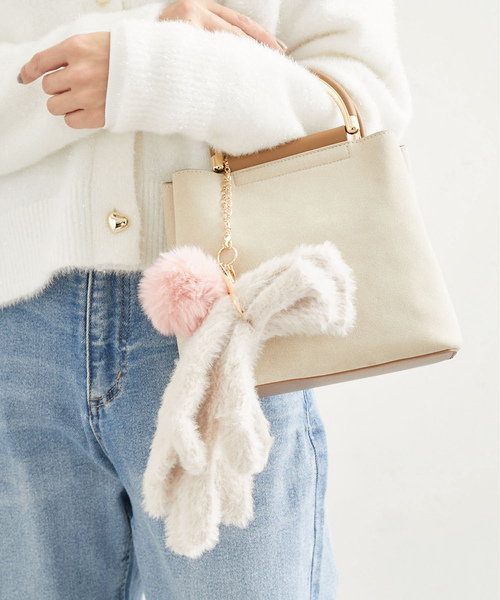 ROPE' PICNIC(ロペピクニック)の「ファーグローブホルダー(その他小物・レディース・ベージュ系その他/ピンク/キナリ・FREE)」の2枚目の写真