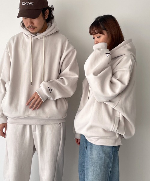 CANAL JEAN（キャナルジーン）の「choice_cnl　裏起毛オーバーパーカープルオーバー（パーカー・レディース・ライトグレー・MEDIUM/LARGE）」の2枚目の写真